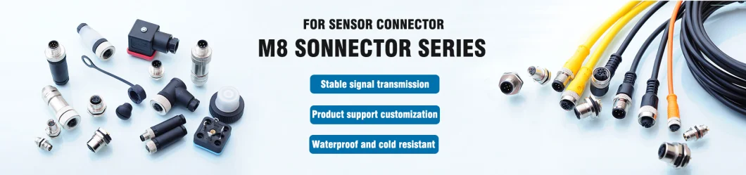 Install Aviation Plug M8 Socket 6pin PCB Waterproof Connector Behind The Board