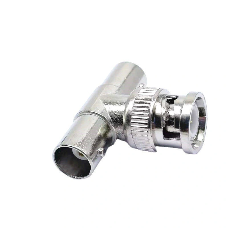 BNC Tee Surveillance Coaxial Adapter Q9 Connector T-Type Adapter Coaxial Connector