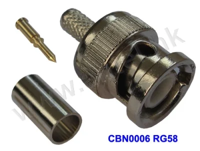 Crimp-Typ BNC-Stecker für Rg58 Rg59 RG6 Rg213